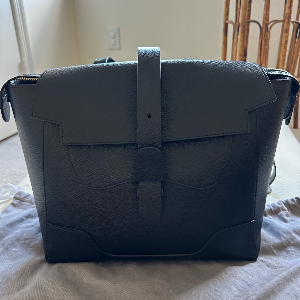 Senreve Maestra pebbled leather black